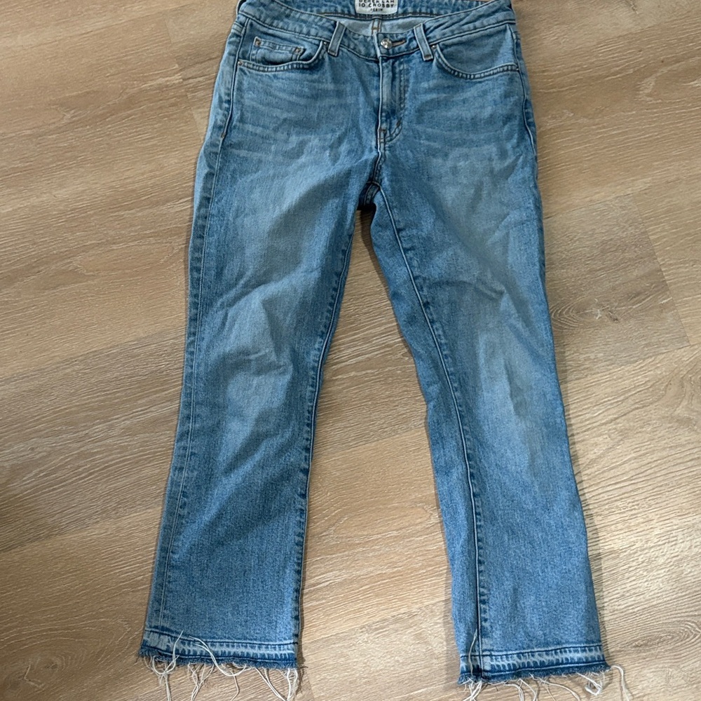 Mid Rise Cropped Flare: Derek lam 10 Crosby Denim